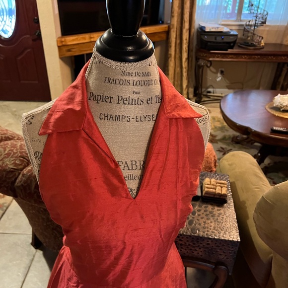 100% SILK Willow Glen backless halter "Marilyn Monroe" style size 14 dress. - Picture 4 of 14